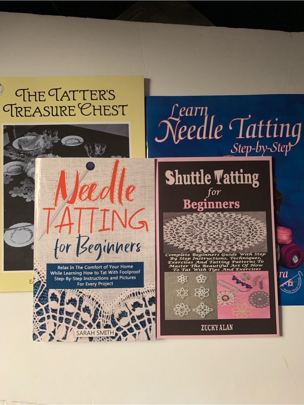Needle Tatting for Beginners Book Set 4 Book Bundle